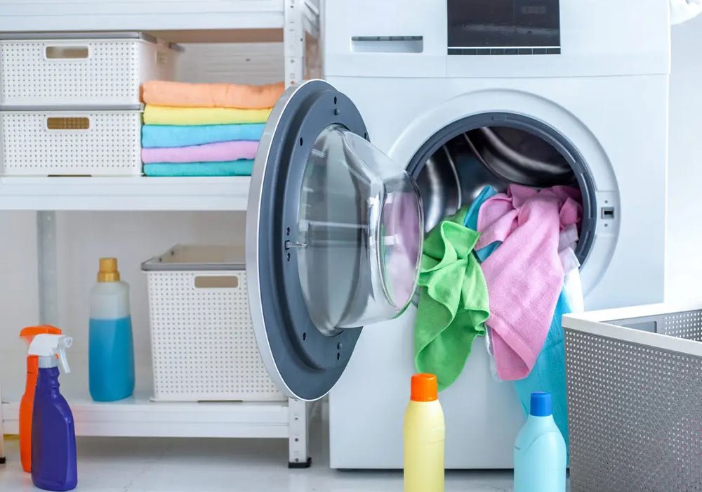 تمیز کردن ماشین لباس شویی