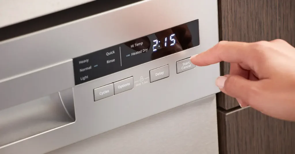 کارنکردن دکمه‌های ماشین ظرف‌شویی
